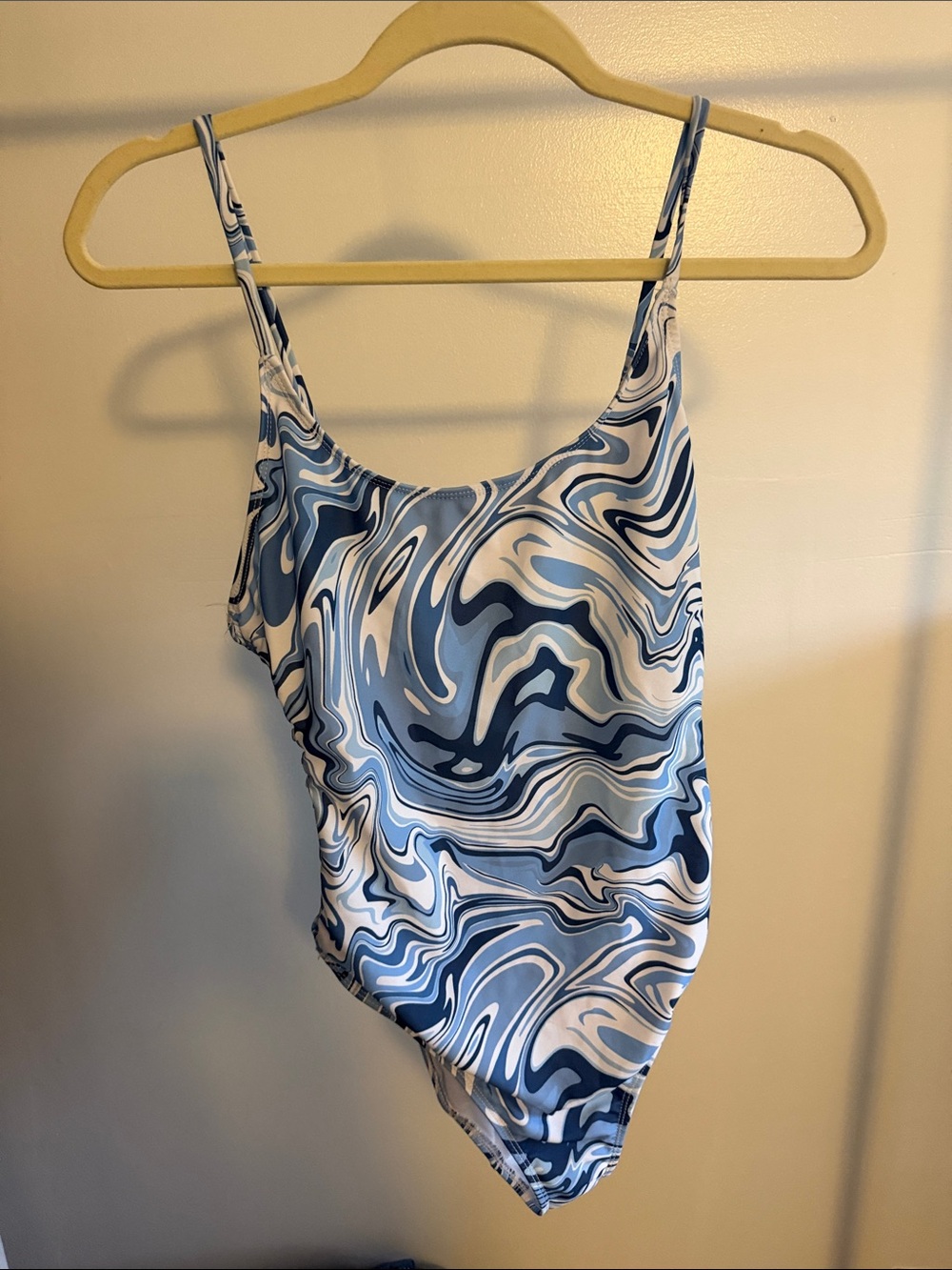refuge Blue & White Swirl One-Piece Swimsuit